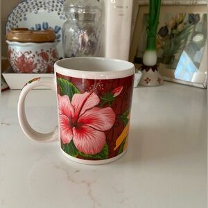 Islander Group ~ "HIBISCUS MEDLEY" ~ Hawaiian Tropical Floral Mug Cup ~ 10 oz